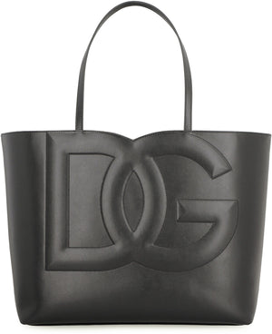 DG Logo leather tote bag-1